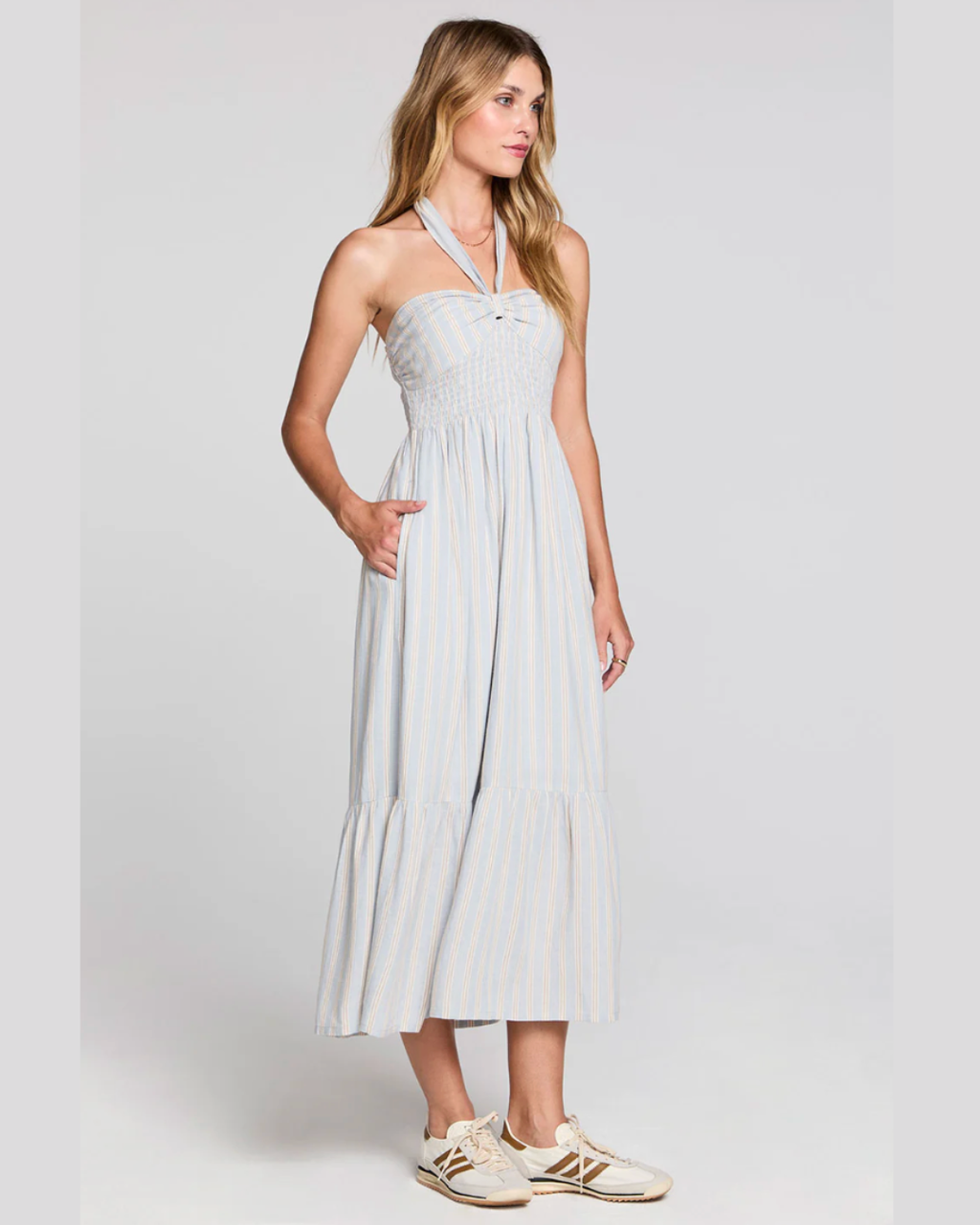 Maesyn Capri Blue Midi Dress