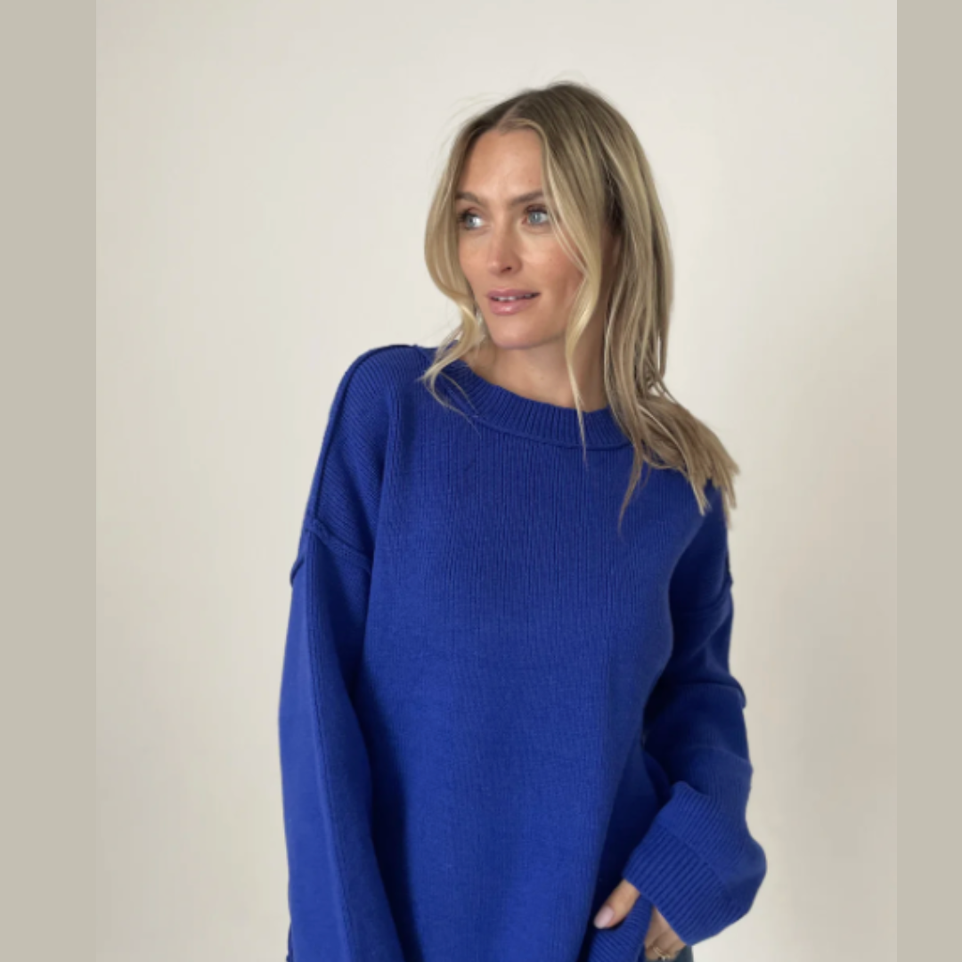The Royal Exposed Hem Sweater
