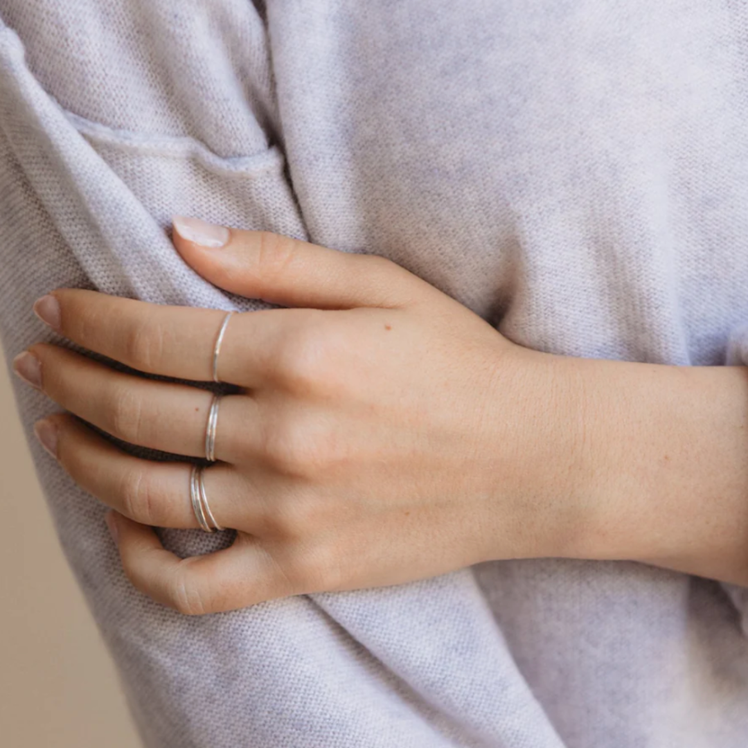 Hammered Stacking Rings