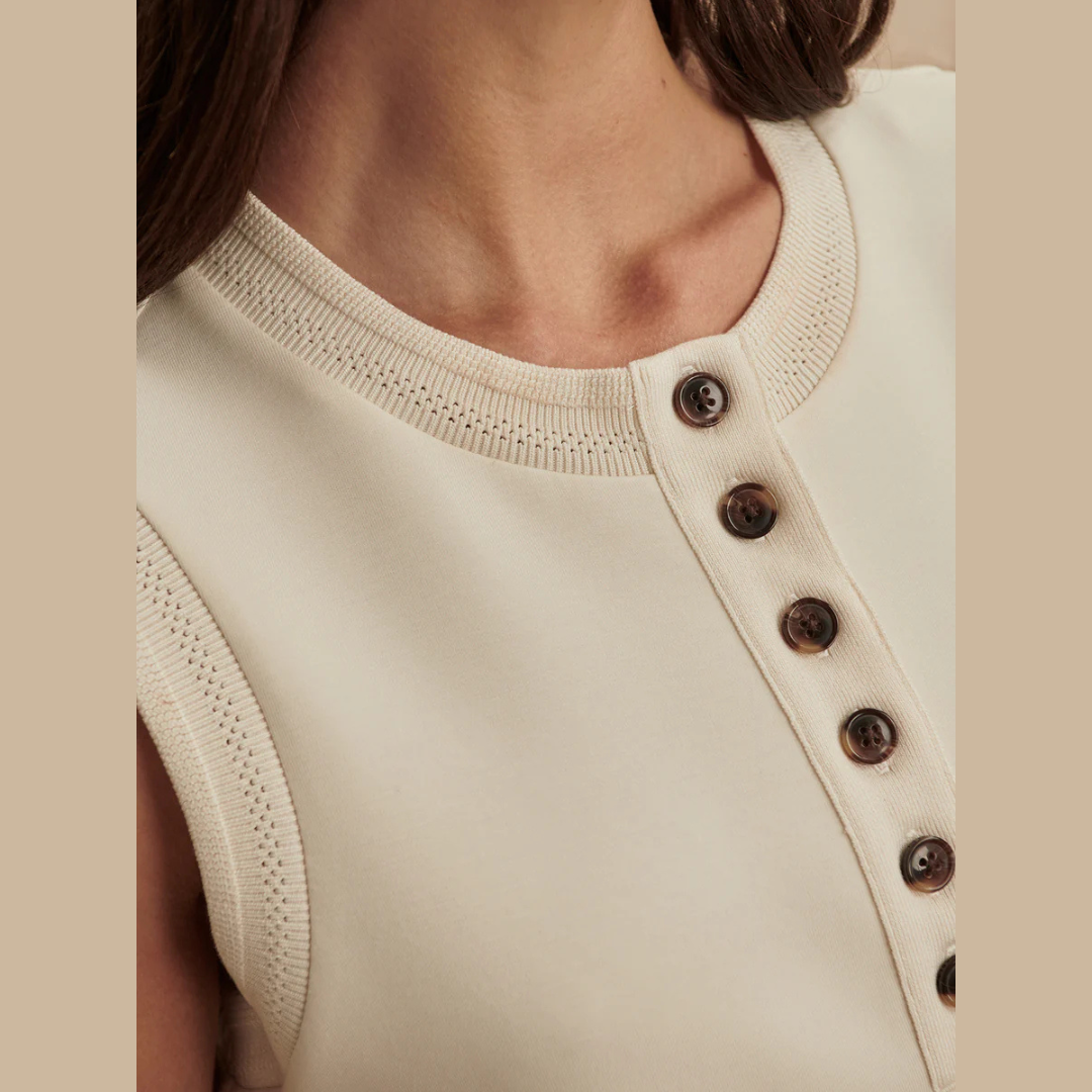 Marla Button Placket Tank