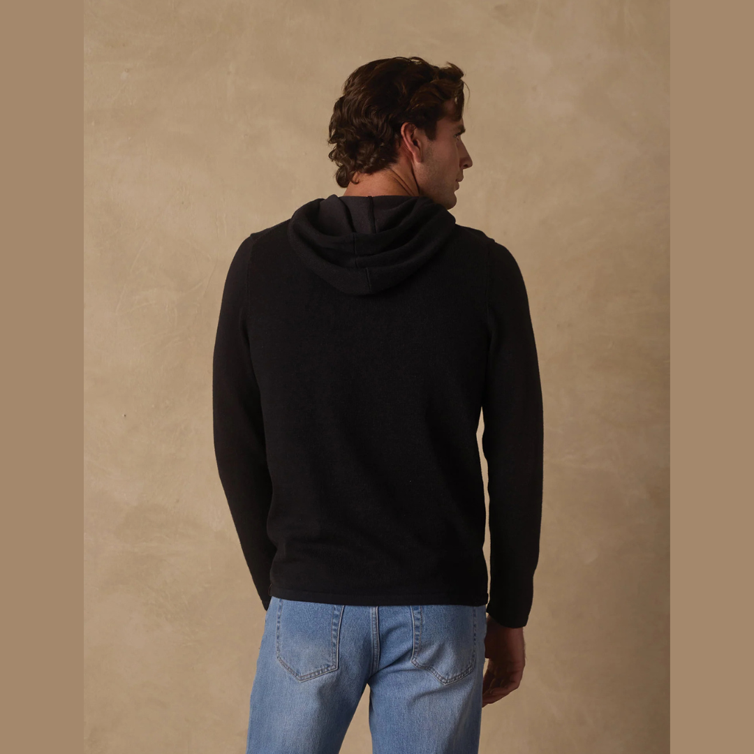 Jimmy Sweater Essential Hoodie in Black