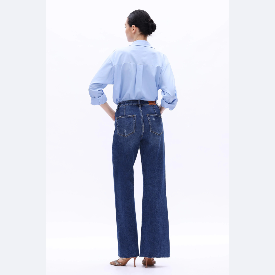 The Lyssa High Rise Wide Leg Comfort Denim