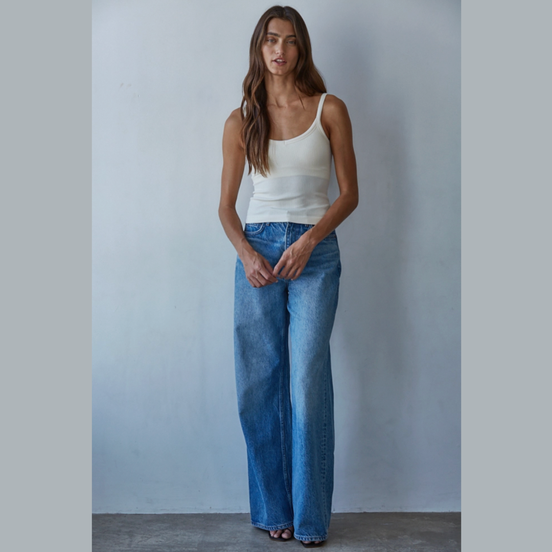 All-in-One Seamless Ribbed Tank