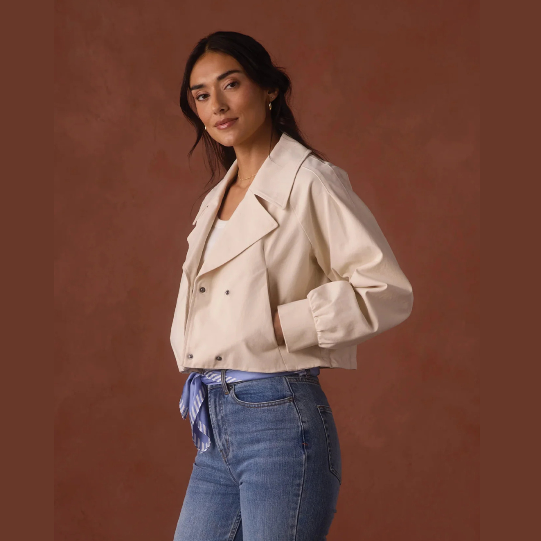 The Gia Lapel Cropped Jacket