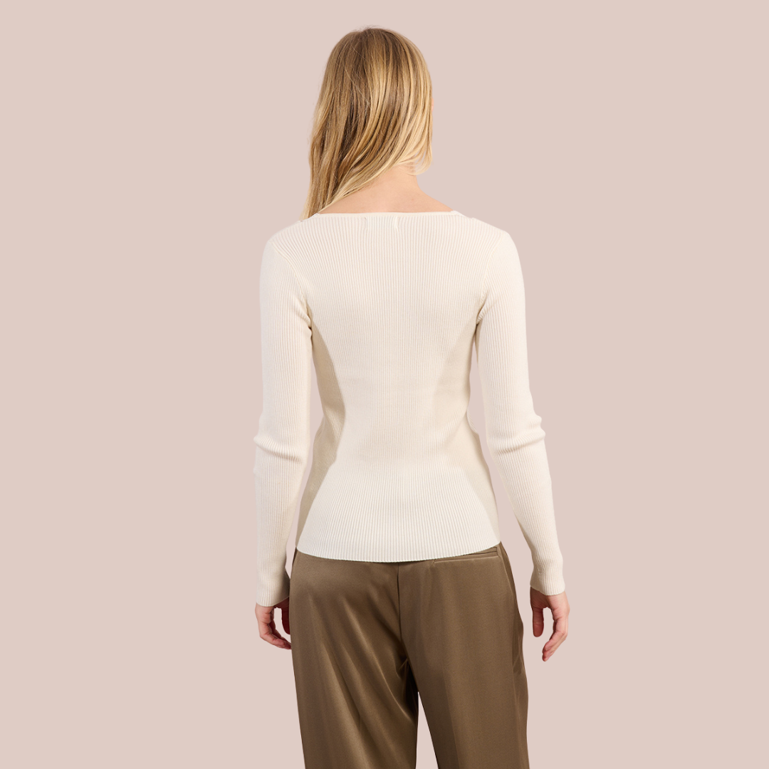 Blair Lace Trim V-Neck