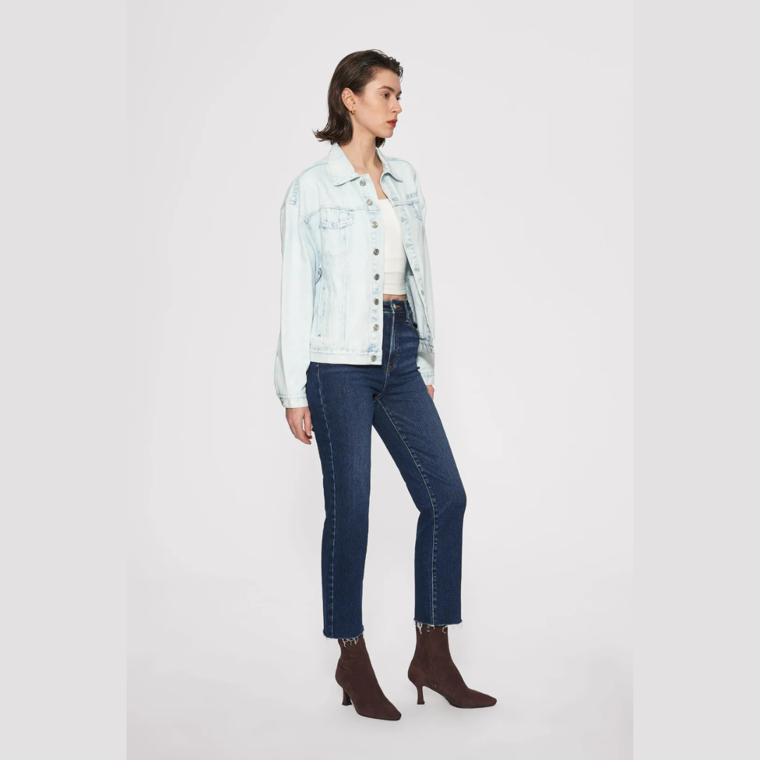 Linda High Rise Slim Straight High Stretch Denim