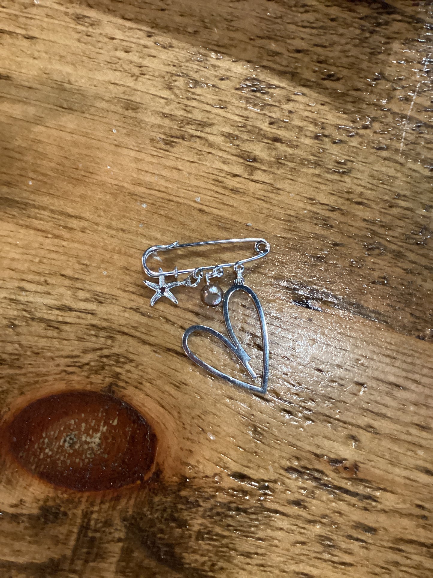 Safety Pin Charm Accessory
