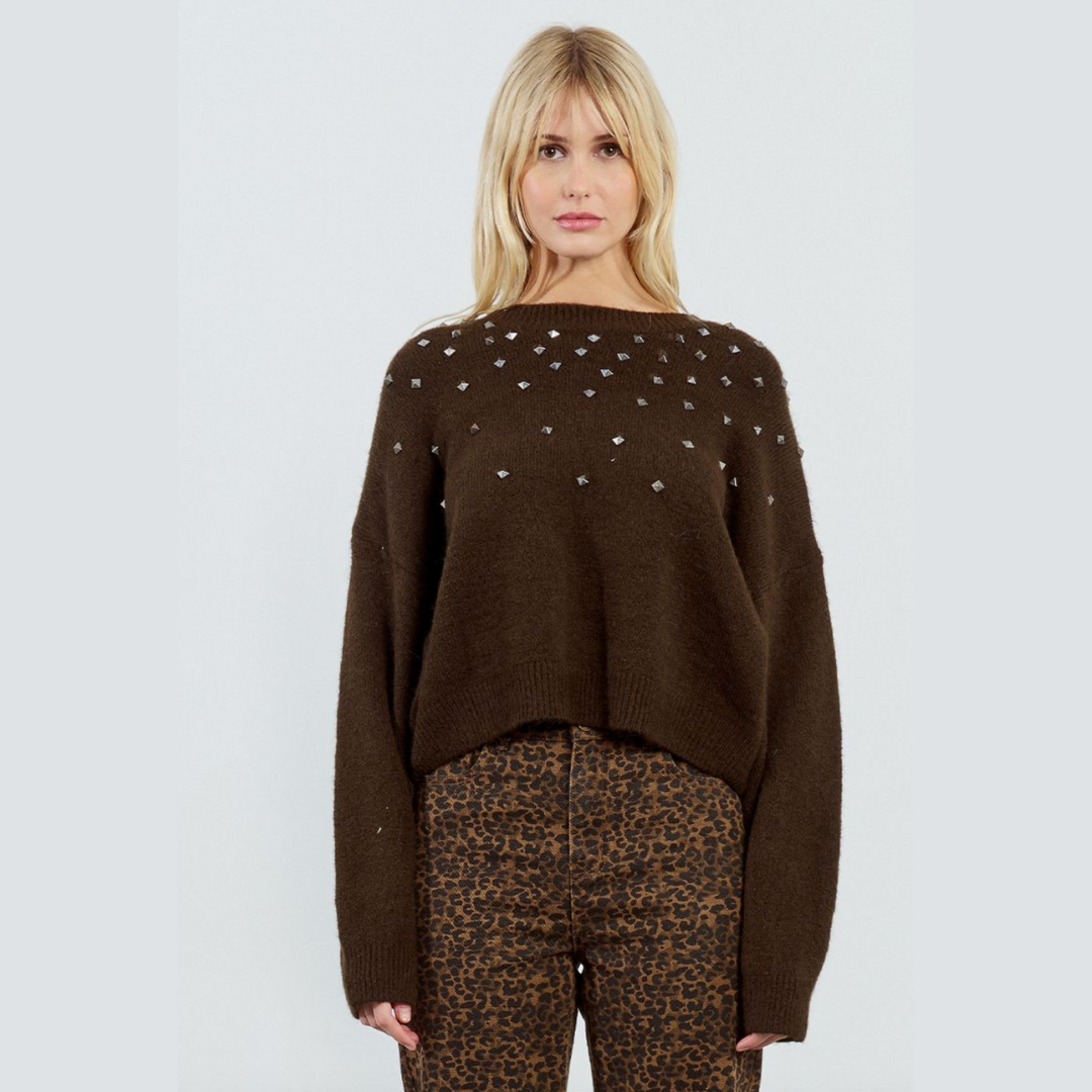 Studded Gem Sweater