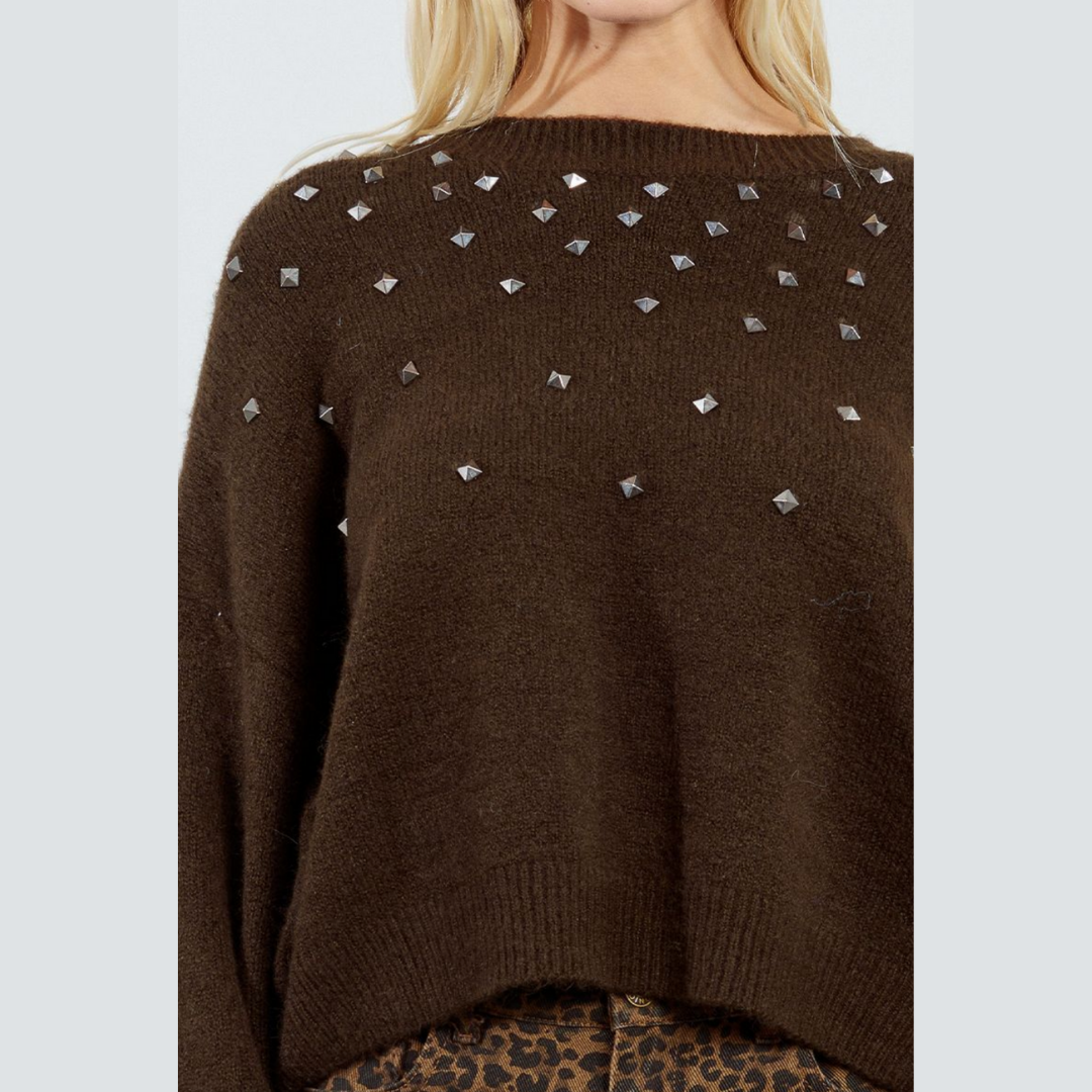 Studded Gem Sweater
