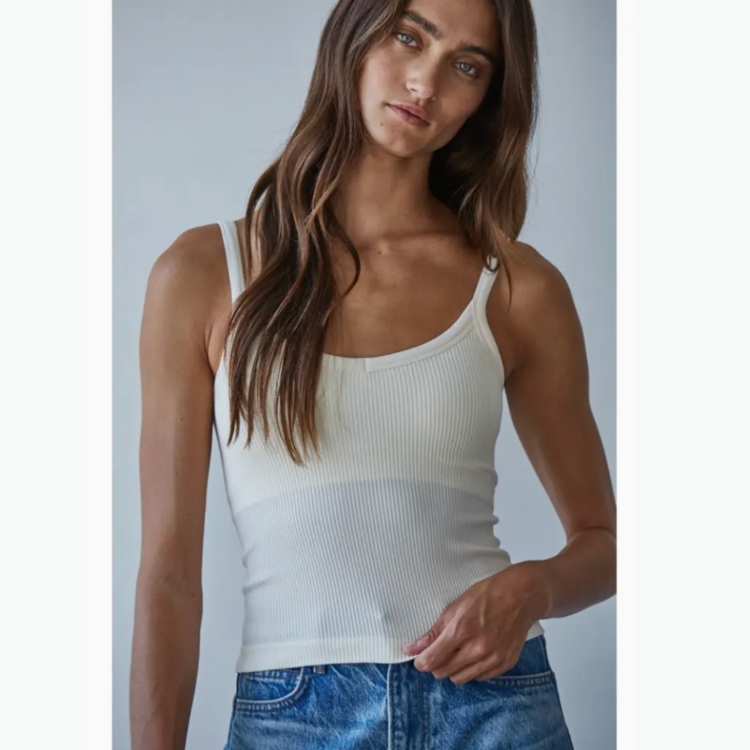 All-in-One Seamless Ribbed Tank
