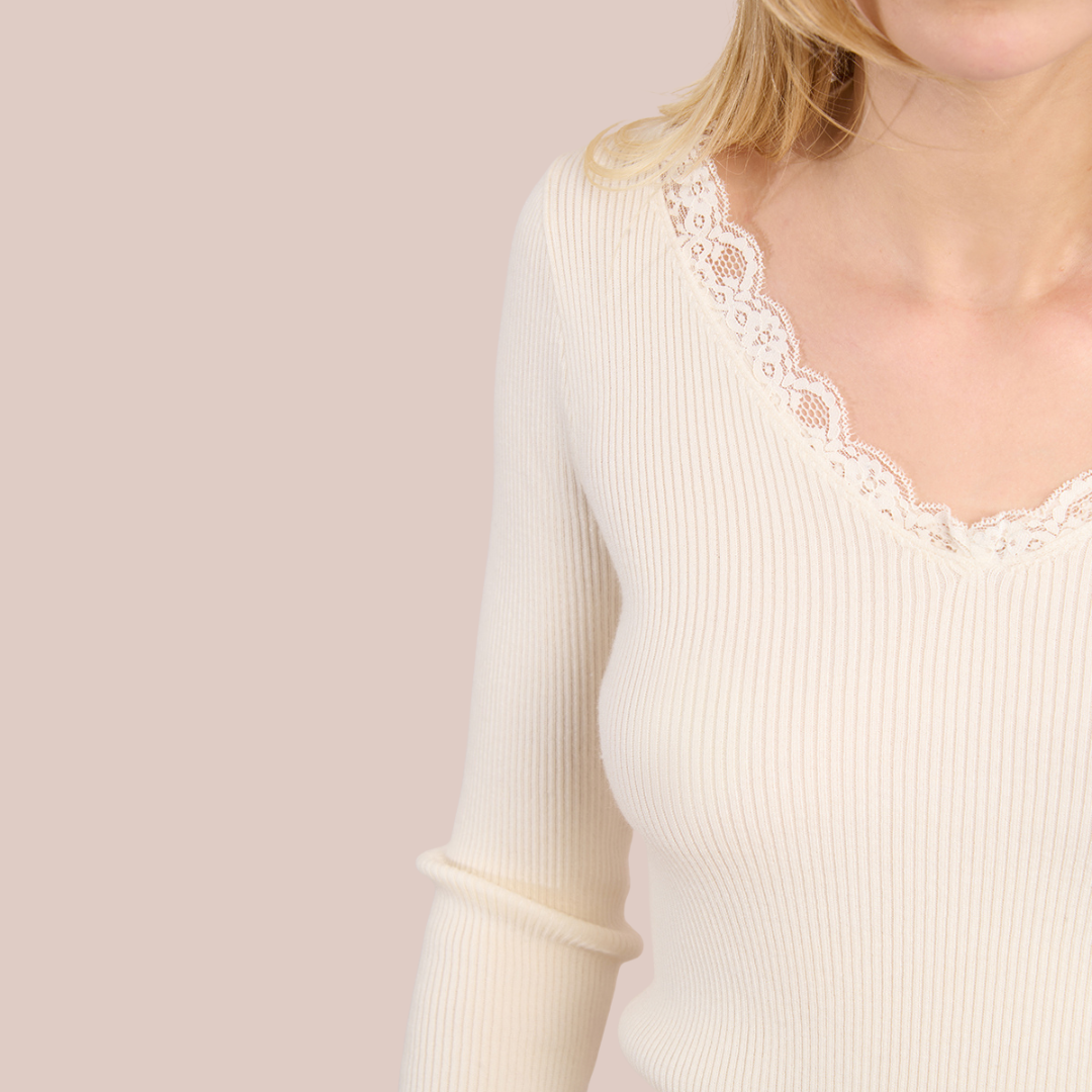 Blair Lace Trim V-Neck