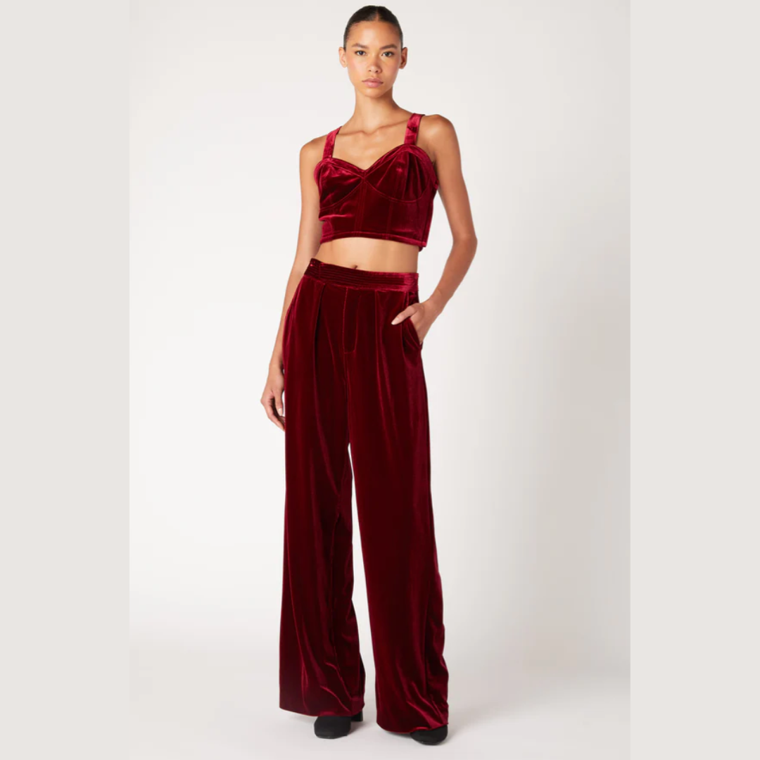 Sneak Peak Velvet Trouser