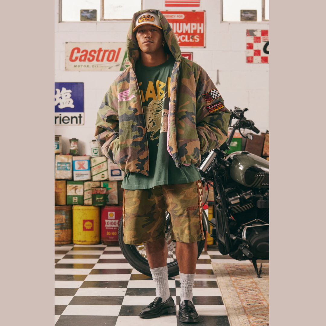The (Camo) Be Kind Bomber Jacket
