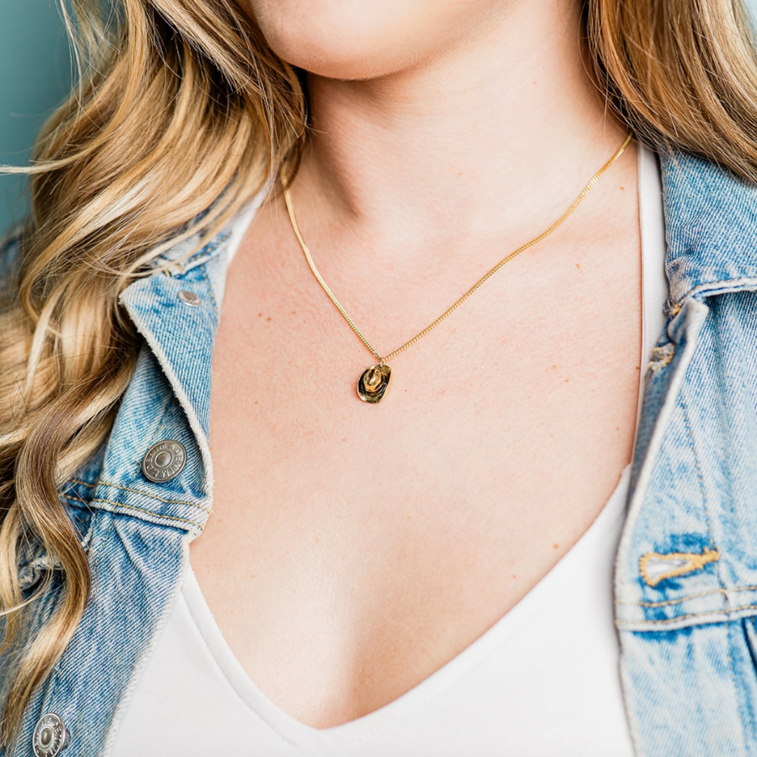 Cowgirl Hat Necklace