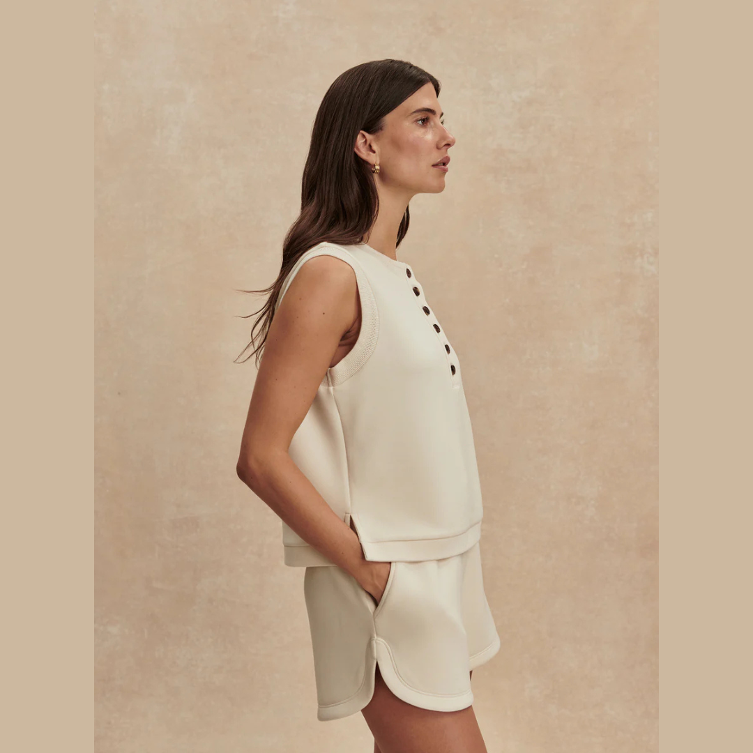 Marla Button Placket Tank