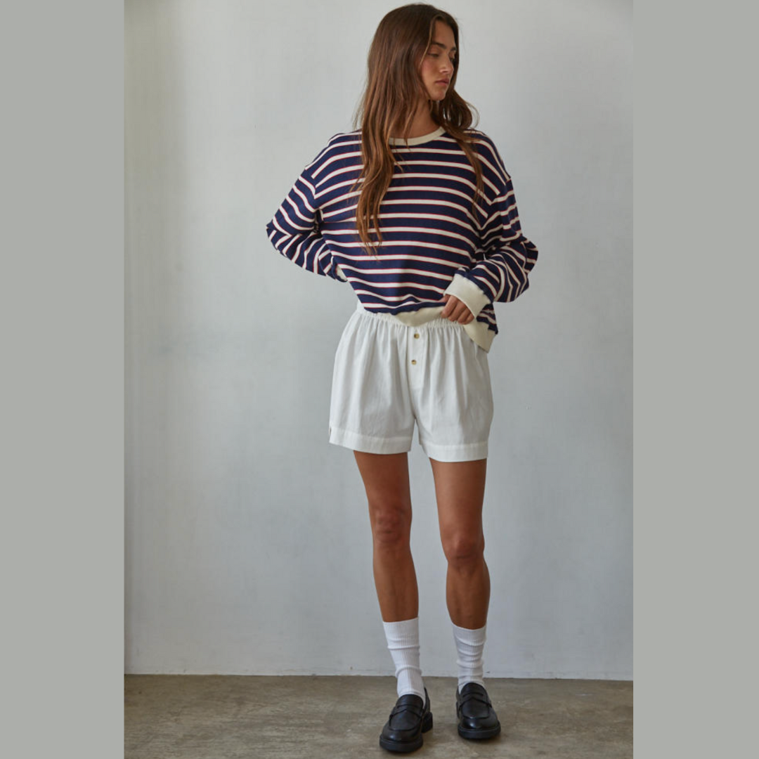 Coastal Everyday Striped Pullover