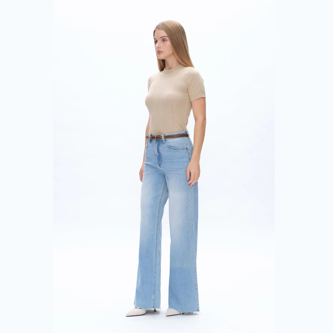 The Lyssa High Rise Wide Leg Comfort Denim