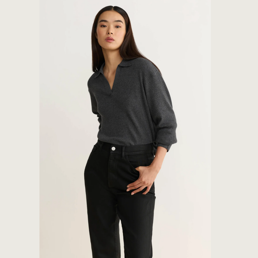 ASE Stretch in Coated Noir