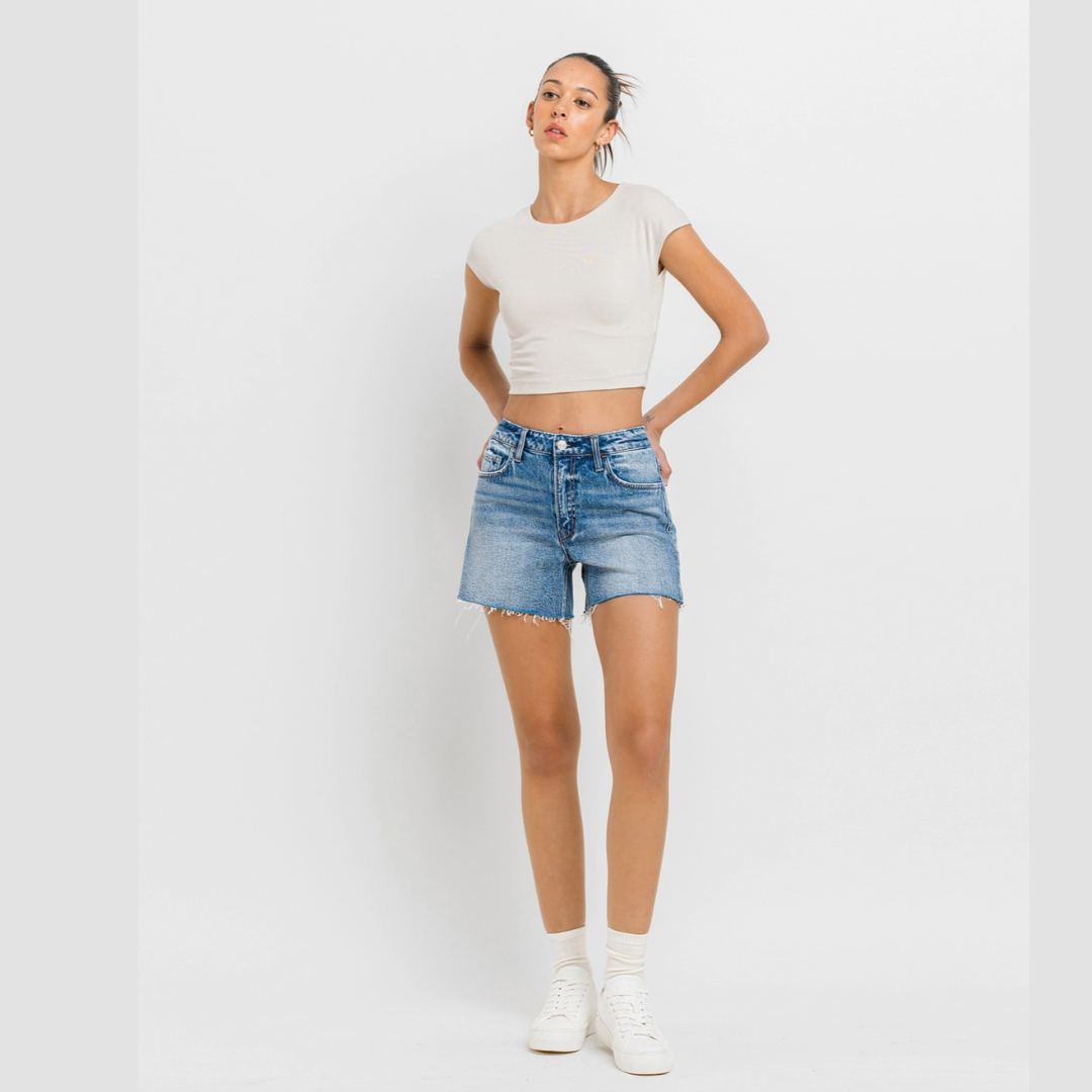 The Rebecca High Rise Clean Cut A Line Short