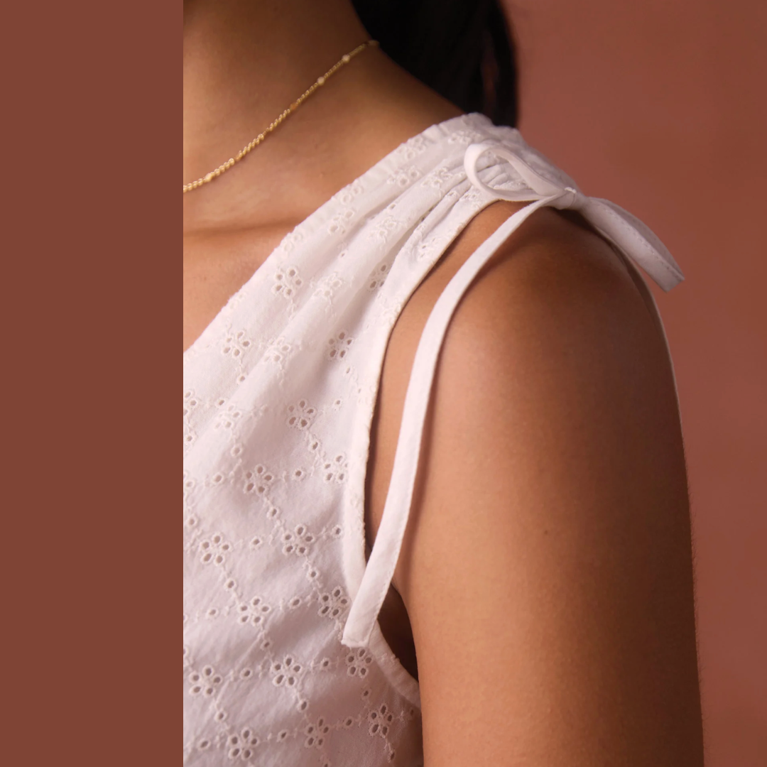 Eyelet Camille Dress