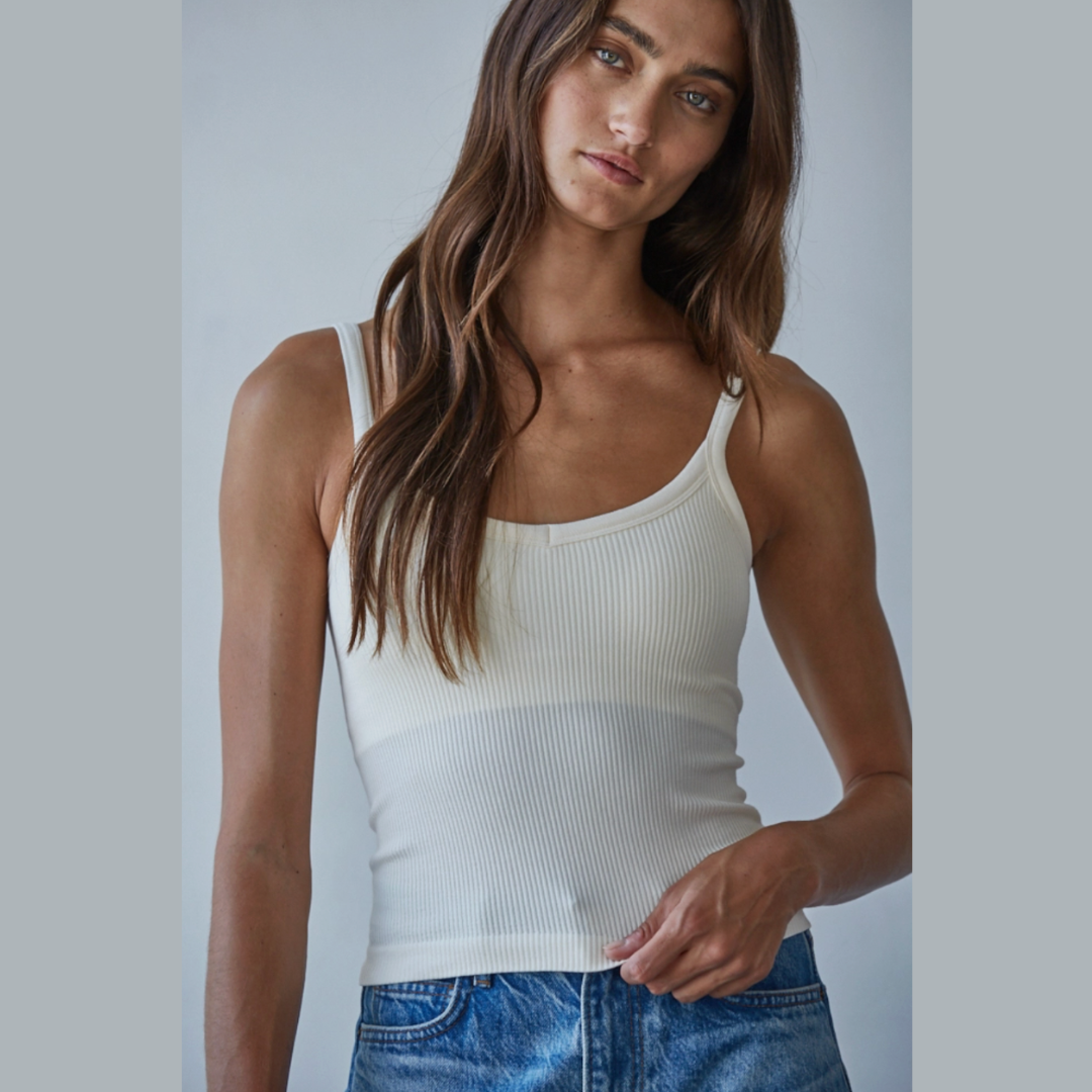 All-in-One Seamless Ribbed Tank