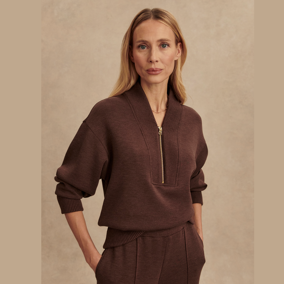 Sally Half Zip Sweat