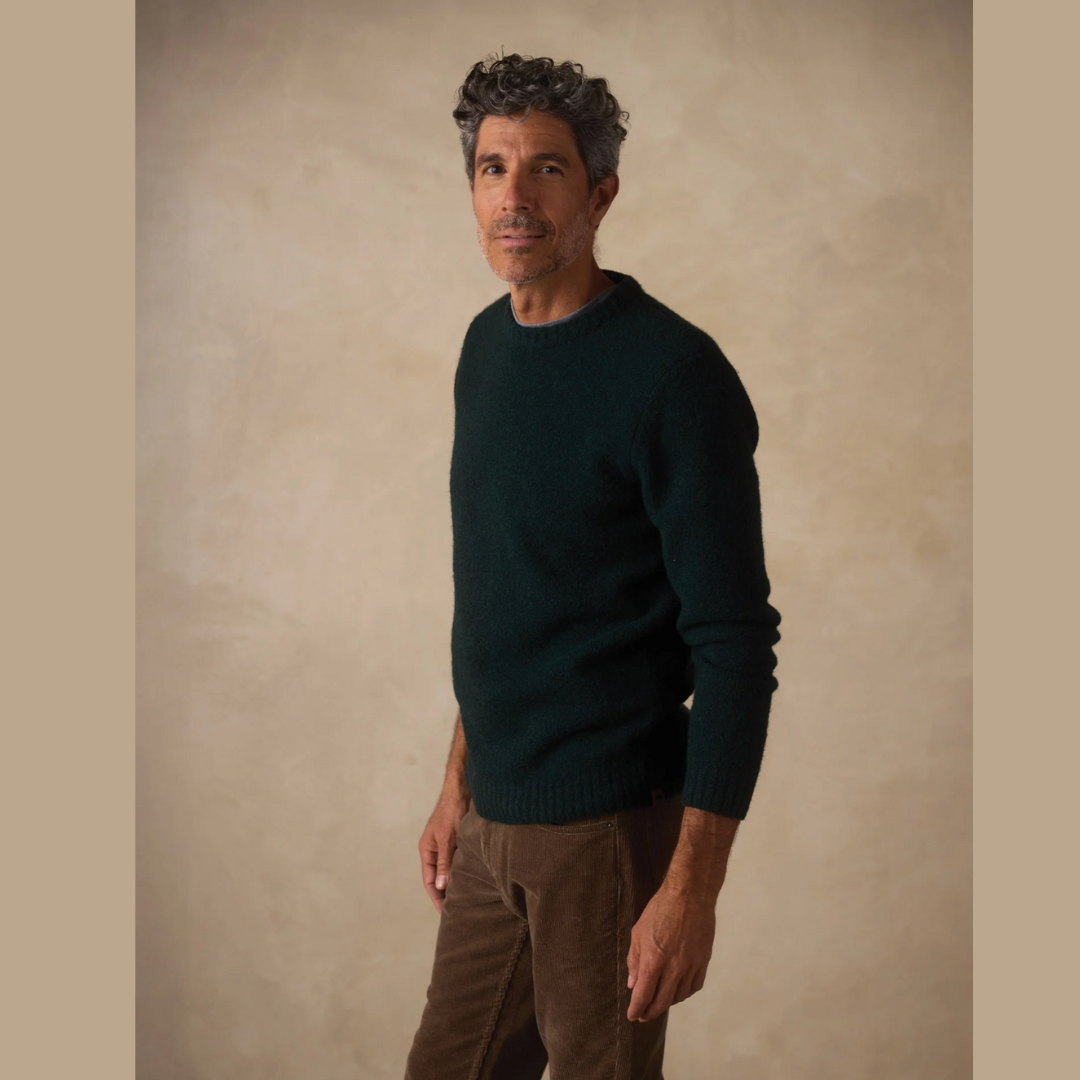 Homebound Crewneck Sweater in Dark Sea