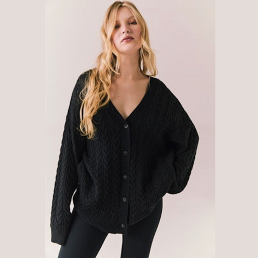 Pierre Cableknit Cardigan (part of set)