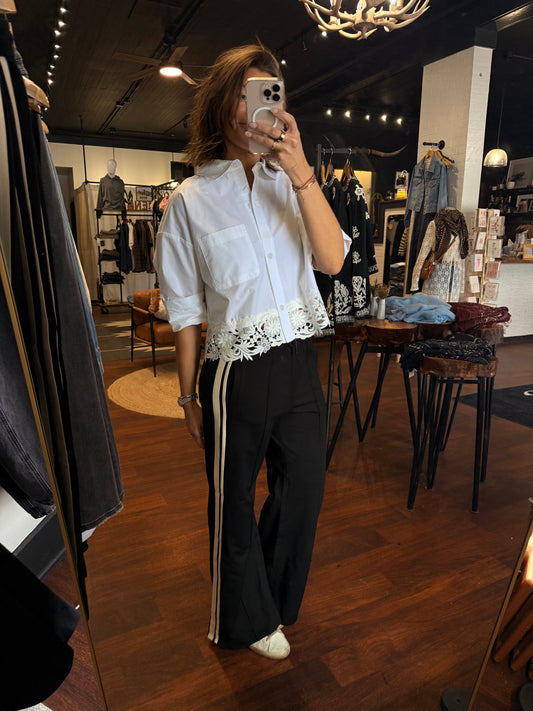 Kerwin Crisp Poplin Top