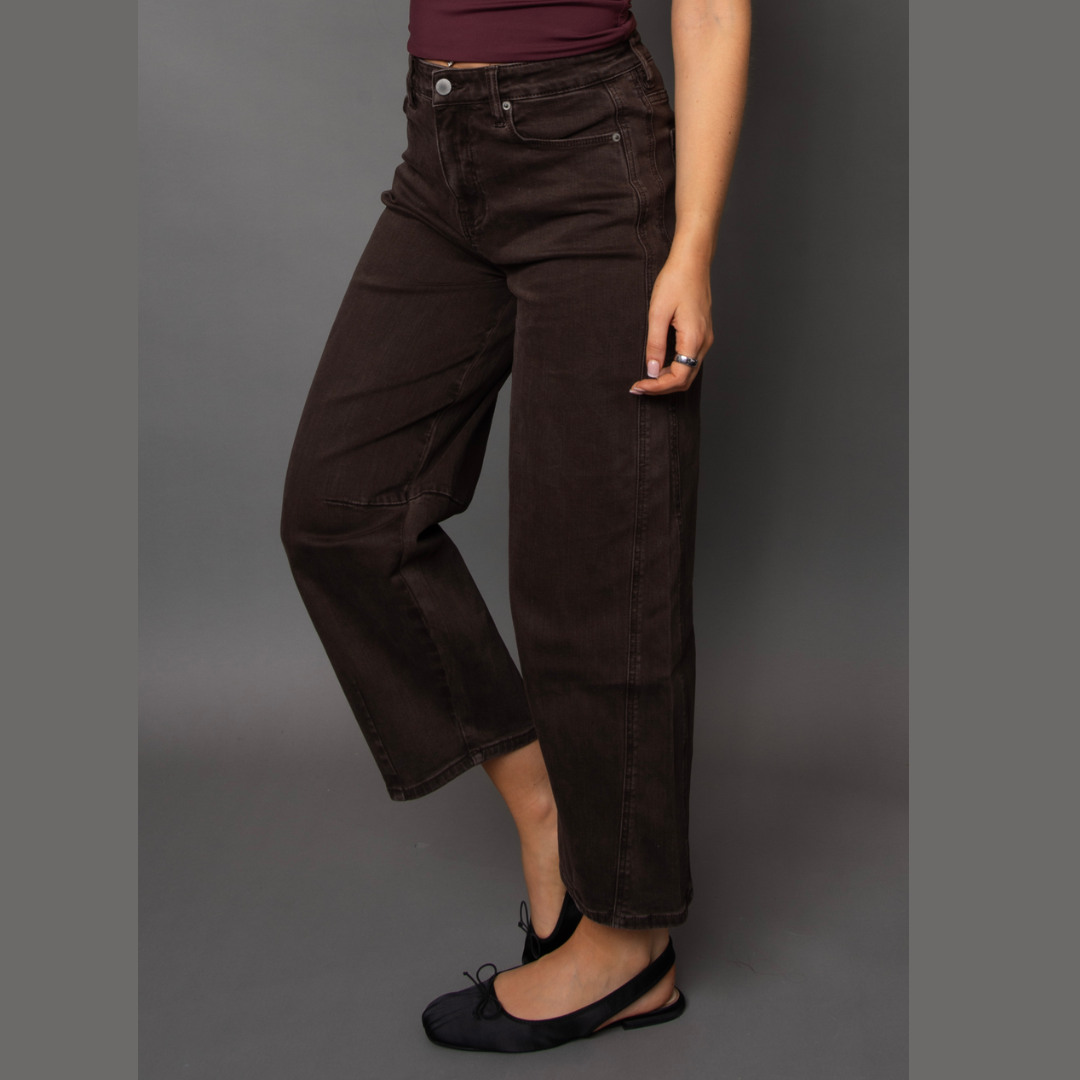 Barni Stretch Twill Barrel Pant - Java