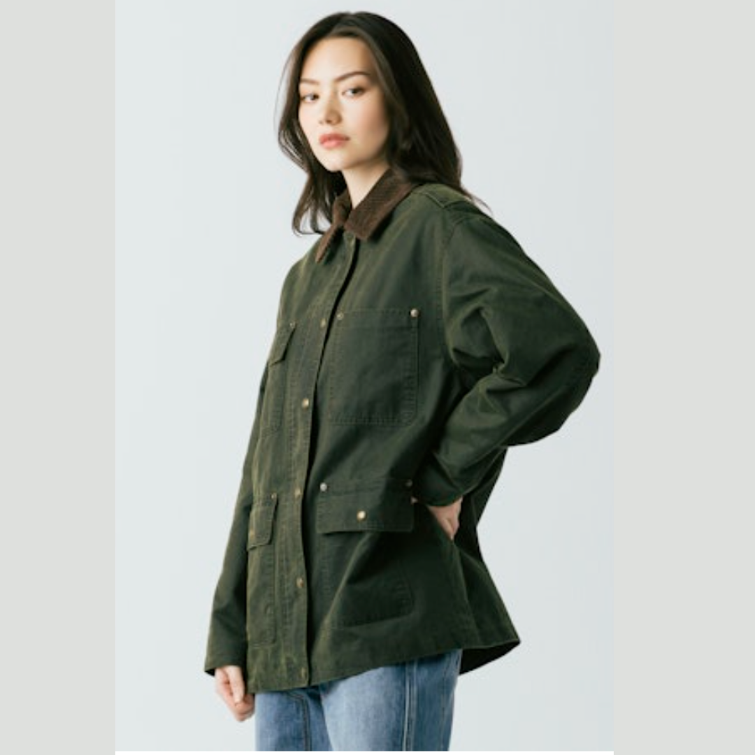 Catching a Break Olive Farm House Jacket