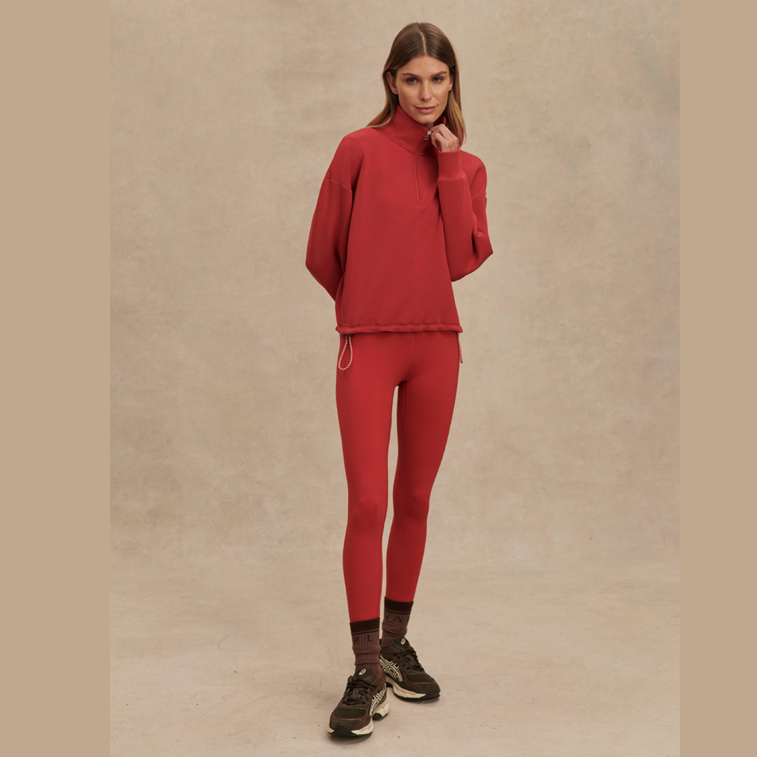 Sian Cropped Half Zip Midlayer