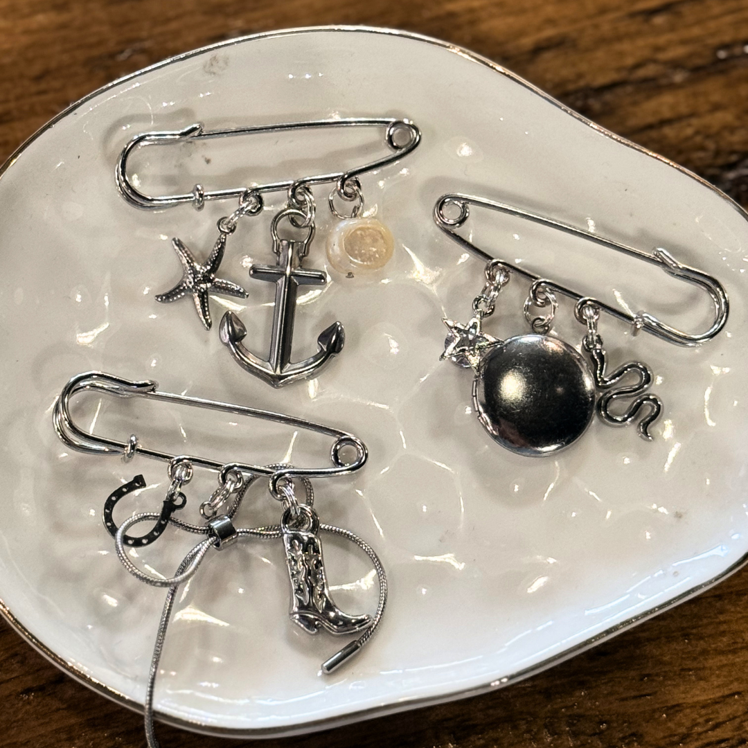 Safety Pin Charm Accessory