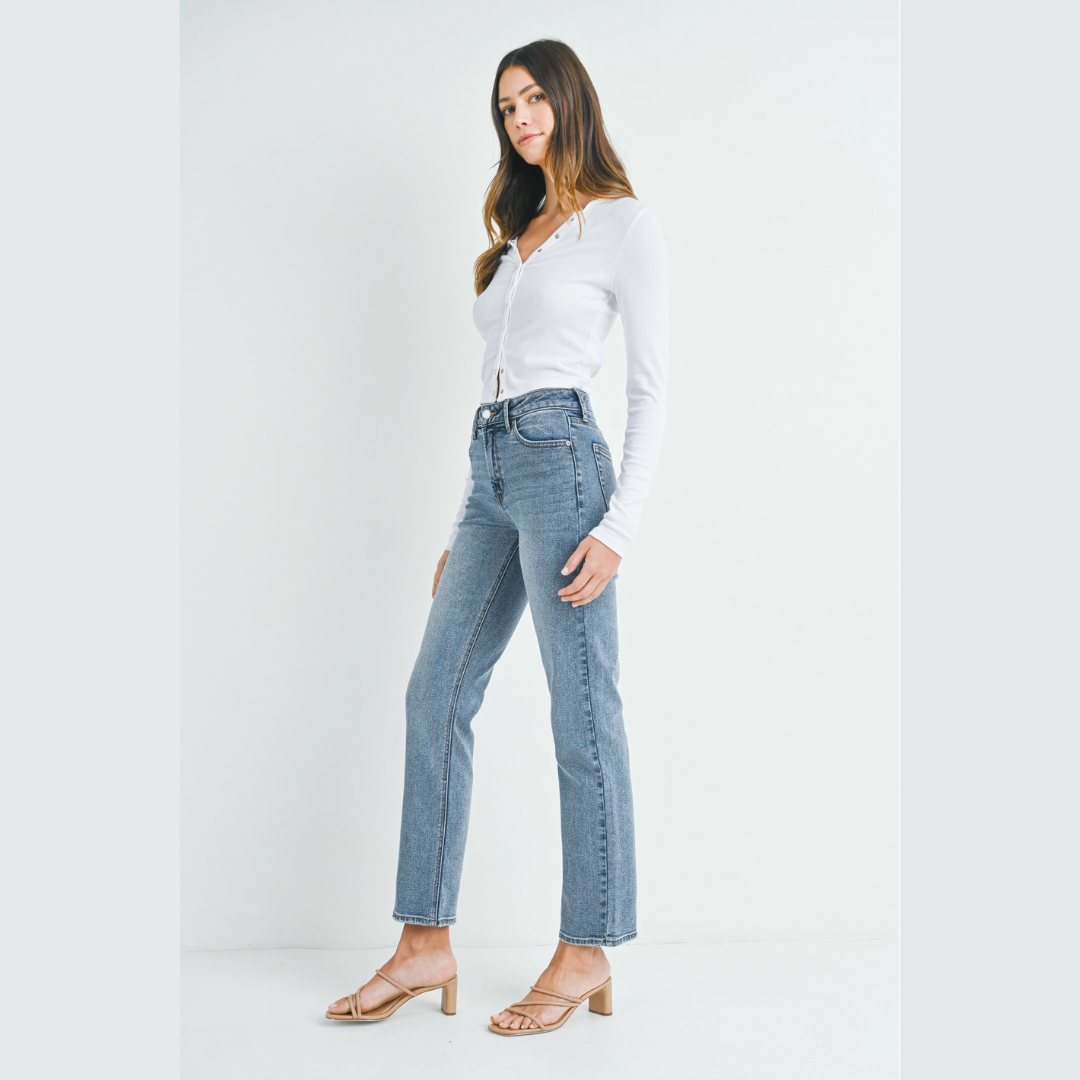The Gretchen - Clean Stretch High Rise Denim