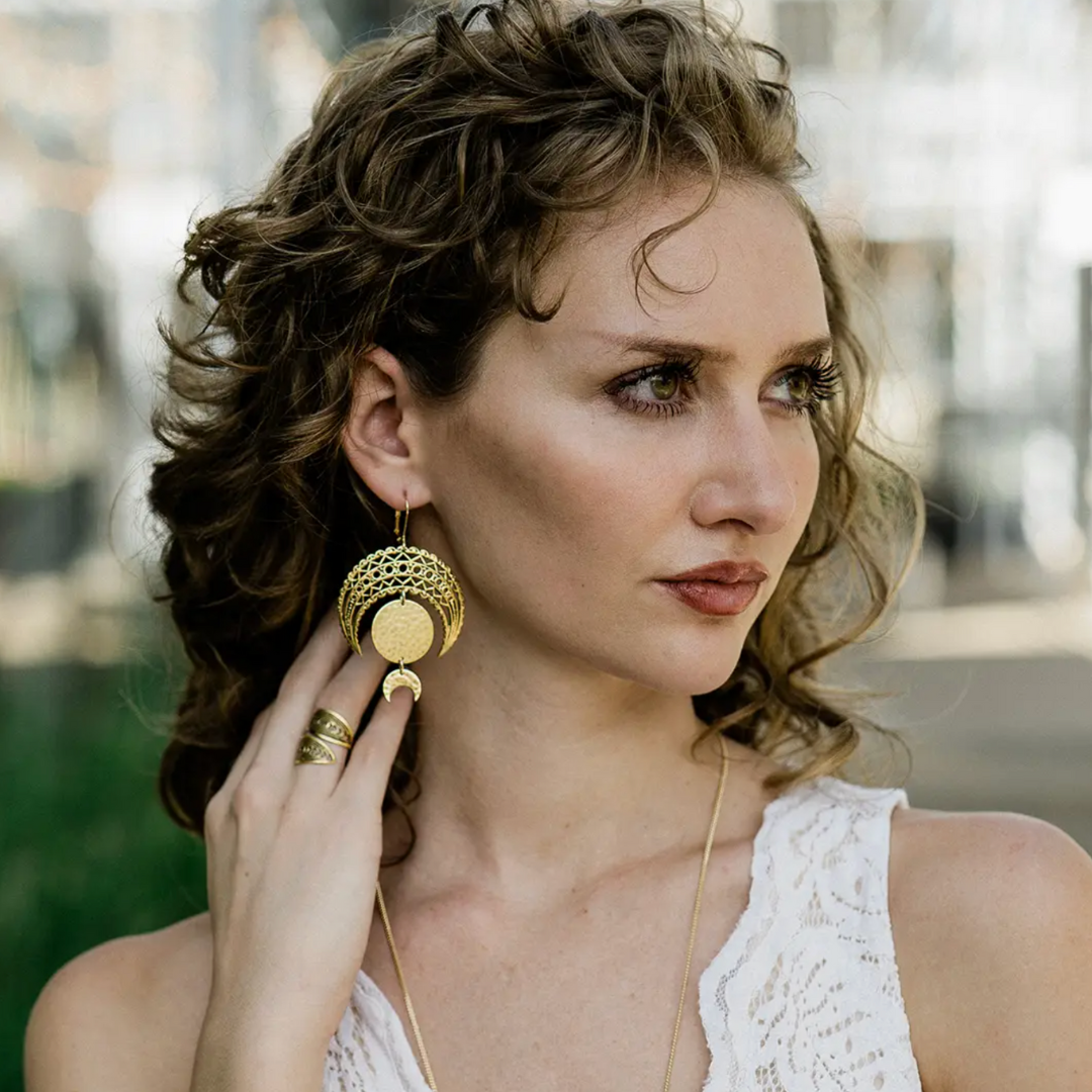 Moon Phase Earrings