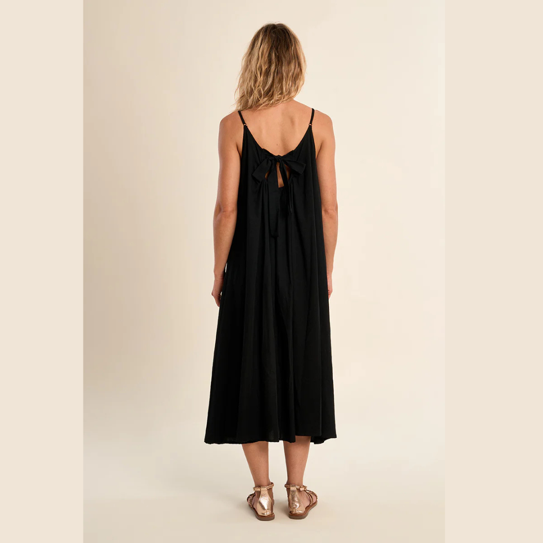 Ladies Black Woven Dress