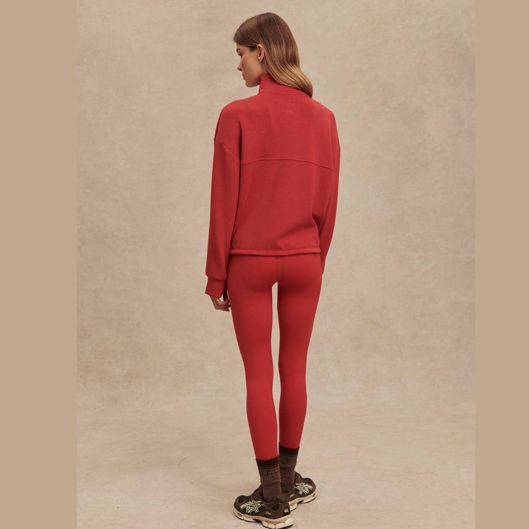 Sian Cropped Half Zip Midlayer