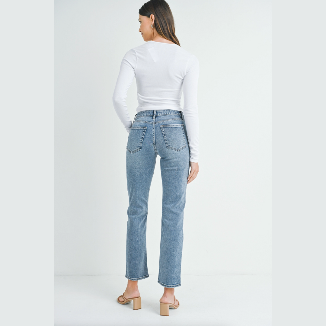 The Gretchen - Clean Stretch High Rise Denim