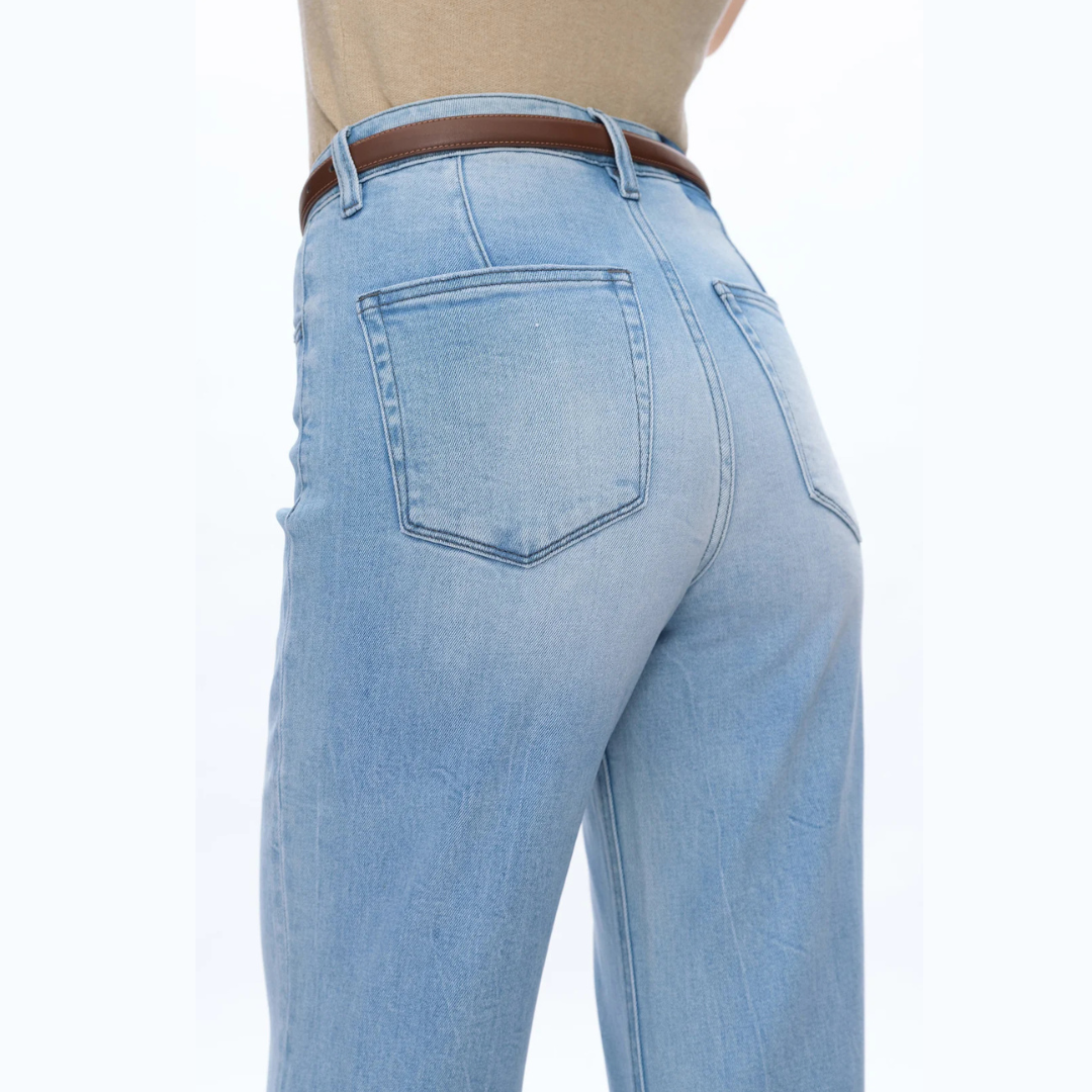 The Lyssa High Rise Wide Leg Comfort Denim