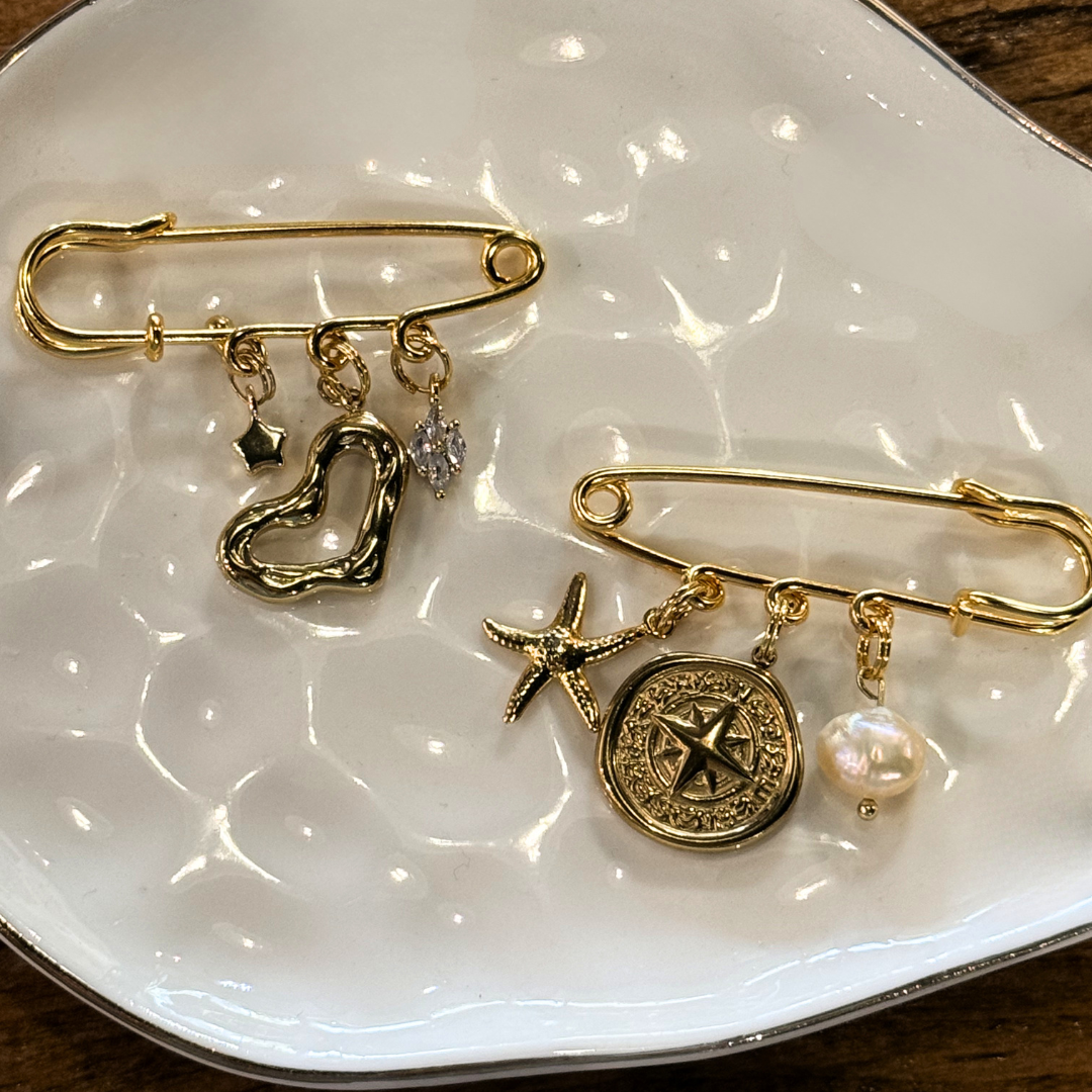 Safety Pin Charm Accessory