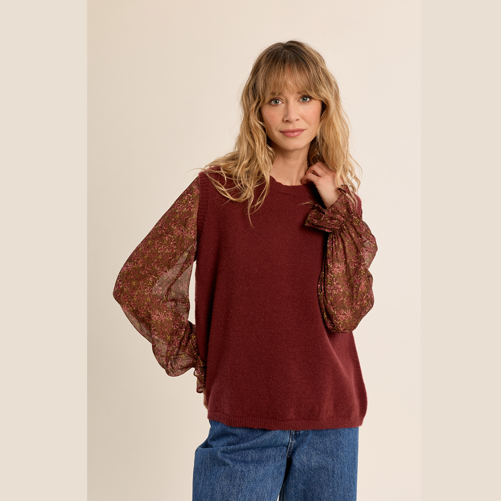 Sleeveless Open Back Sweater