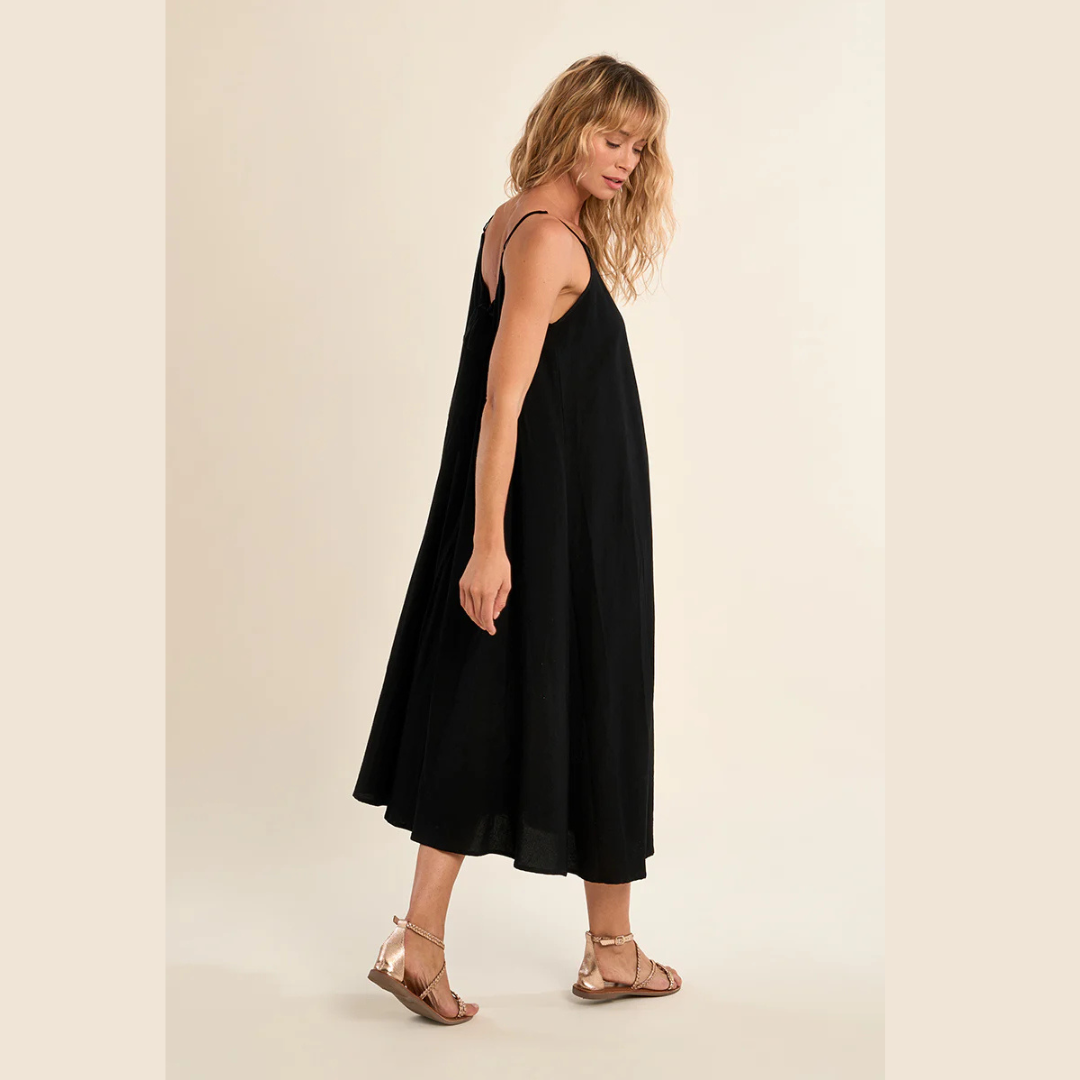 Ladies Black Woven Dress
