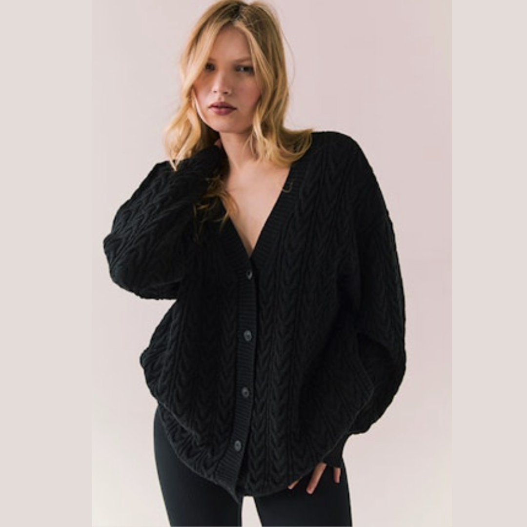 Pierre Cableknit Cardigan (part of set)