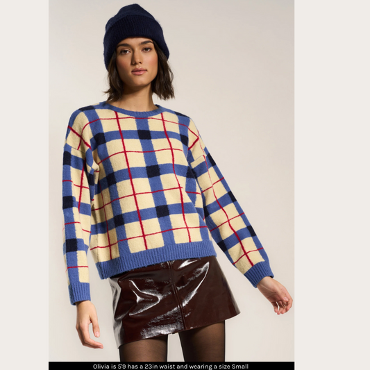 Melody Plaid Crewneck