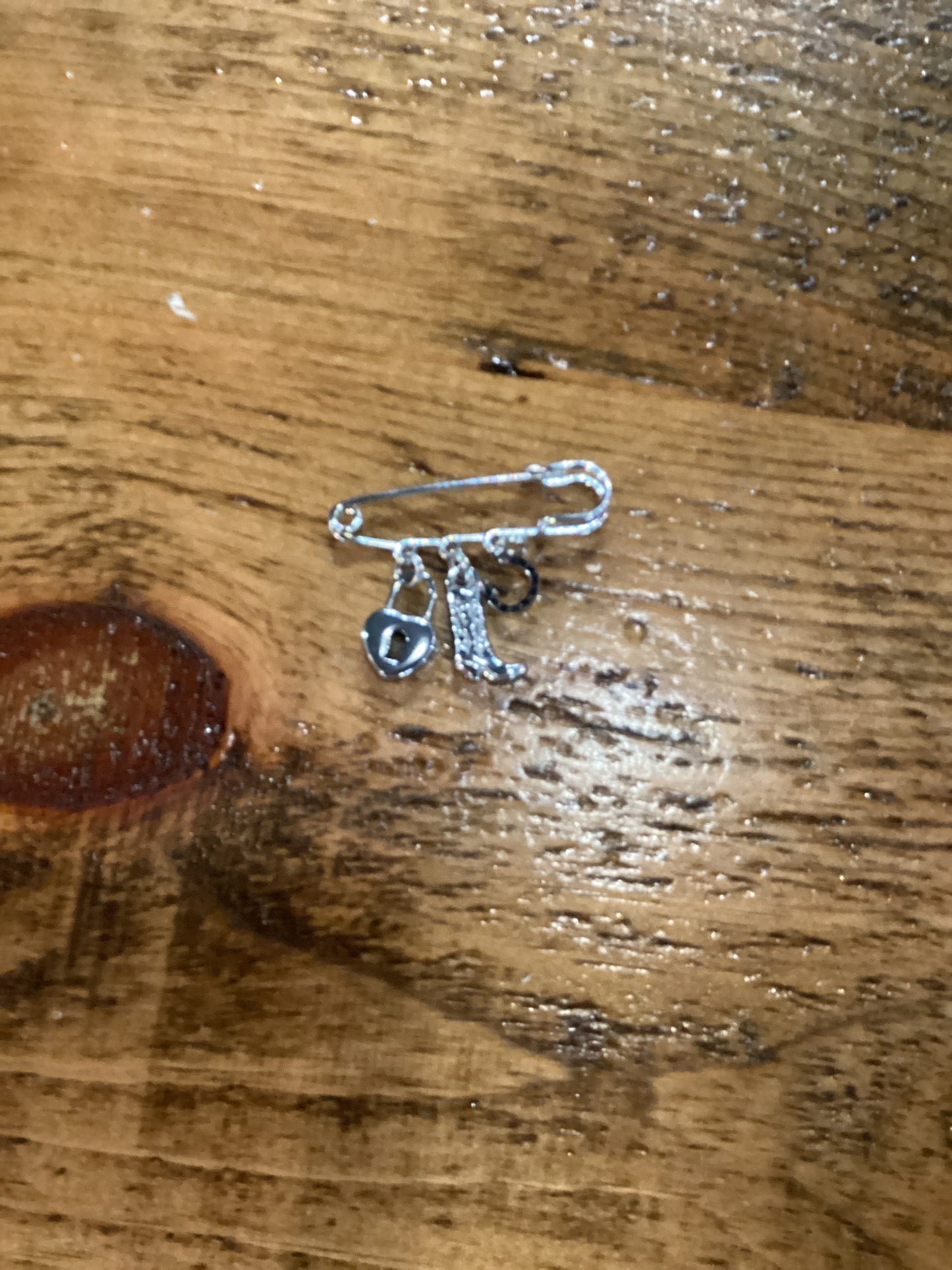 Safety Pin Charm Accessory