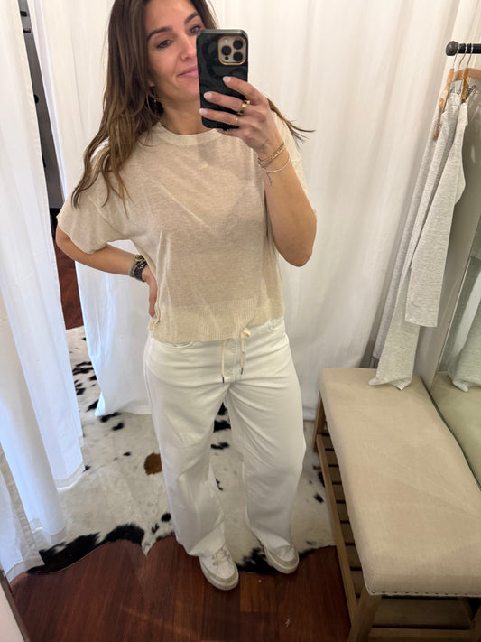Summer Linen Blend Tee