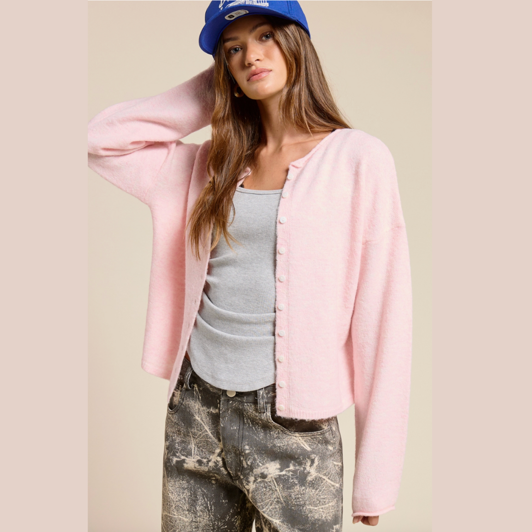 Essential Button Down Cardigan