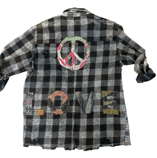 Peace 'n Love Vintage Flannel (onesize)