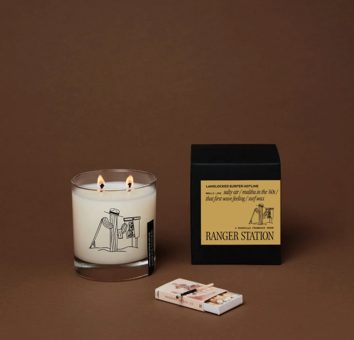 Ranger Station | Landlocked Surfer's Hotline x Almond Surfboards Candle 8oz