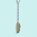 Gold Knife Y-Drop Necklace - 28 Inch